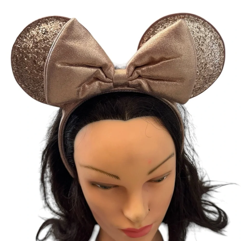 Rose Gold Authentic Disney Glitter Bow Kids/ Adult Headband